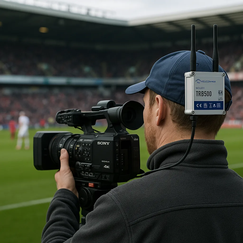 Operateur de camera au stade