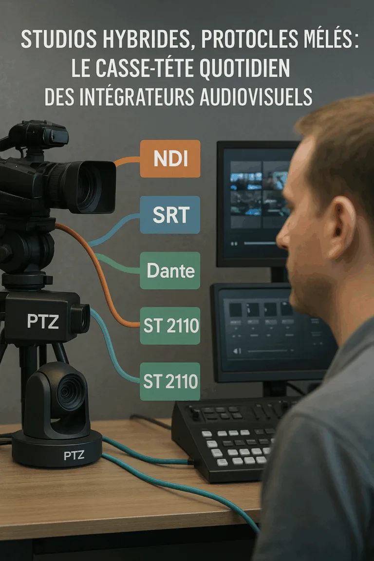 Studios hybrides, protocoles mêlés : le casse-tête quotidien des intégrateurs audiovisuels
